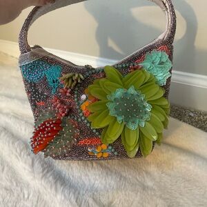 Embellished Floral Women's beaded Bag
